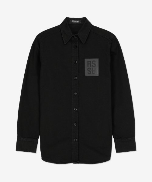 MUSINSA公式 | RAF SIMONS ロゴパッチシャツ - ブラック