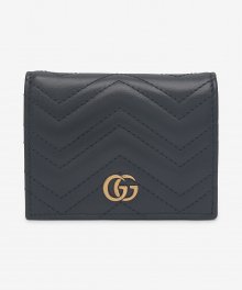 여성 GG 마몬트 카드 케이스 지갑 - 블랙 / 466492DTD1T1000