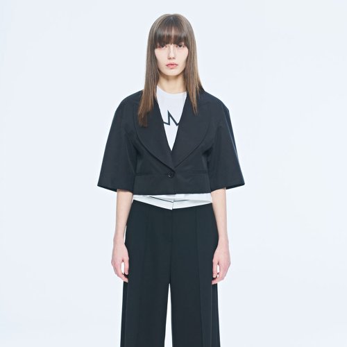 MIO CROP JACKET BLACK
