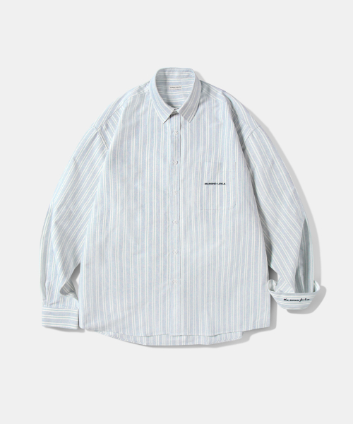 MUSINSA公式 | DIAMOND LAYLA Island Oxford Stripe Shirt S86 - Classic