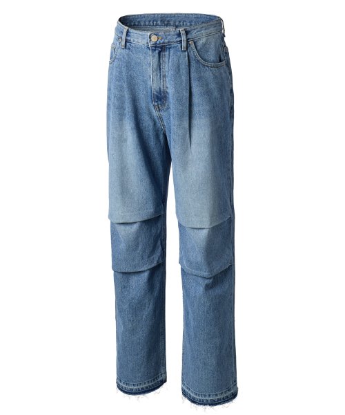 Джинсы парашюты washed Blue
