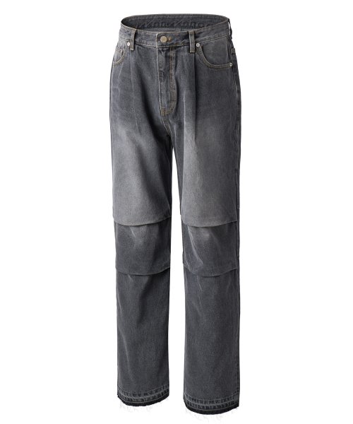 Джинсы парашюты washed Black