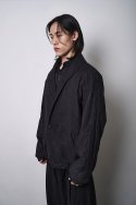 음양(YINYANG) Vertical pleated shawl collar jacket