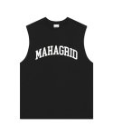 마하그리드(MAHAGRID) VARSITY LOGO SLEEVELESS TEE BLACK(MG2DMMT580A)