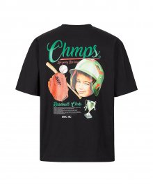 CHMPS 베이스볼 클럽 반팔 티셔츠 B23ST16BK
