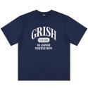 그리쉬(GRISH) 세리프 로고 티셔츠 네이비