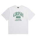 그리쉬(GRISH) 세리프 로고 티셔츠 화이트