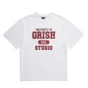 그리쉬(GRISH) 프로퍼티 로고 티셔츠 화이트 레드