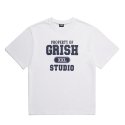 그리쉬(GRISH) 프로퍼티 로고 티셔츠 화이트 네이비