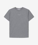 메종 키츠네(MAISON KITSUNE) 남성 로고 반소매 티셔츠 - 그레이 / KM00112KJ0035H150
