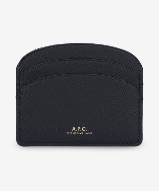 아페쎄(A.P.C.) 공용 하프문 카드 홀더 - 블랙 / PXBJQF63270LZZ