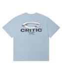 크리틱(CRITIC) Chrome C Logo T-Shirts Sky Blue
