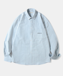 다이아몬드 레이라(DIAMOND LAYLA) Island Oxford Stripe Shirt S86 - Sky