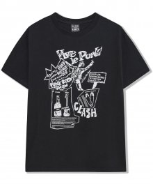 비브 르 펑크 그래픽 티셔츠 (블랙)