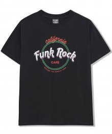 캘리포니아 펑크 록 그래픽 티셔츠 (블랙)