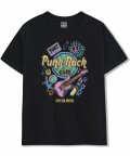 펑크록 크레용 그래픽 티셔츠 (블랙)