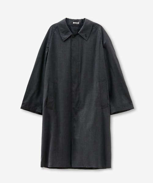 MUSINSA | AURALEE Super Fine Tropical Wool Coat - Charcoal