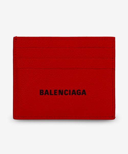 Balenciaga card holder red best sale