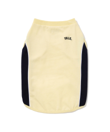 [COOL COTTON] COLOR BLOCK DOGGY SLEEVELESS YELLOW