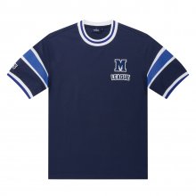 Color Combi Round Shirts_Navy (Men)