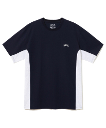 [COOL COTTON] COLOR BLOCK SMALL ARCH TEE NAVY