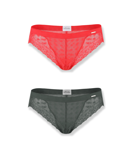 DOT LACE PANTY 2PCS PACKAGE SET