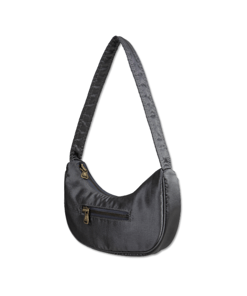 Black leather hobo bag cheap with zipper