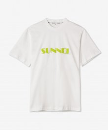 로고 프린트 반소매 티셔츠 - 화이트 / CRTWXTOP008JER012T017