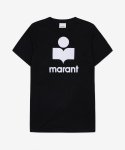 이자벨마랑(ISABEL MARANT) 남성 카르만 로고 반소매 티셔츠 - 블랙 / TS0045HAA1N08H01BK