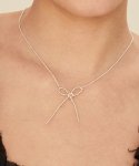 엑스피어(XPIER) Knot ribbon silver925 Necklace