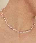 엑스피어(XPIER) Floral beads pearl Necklace
