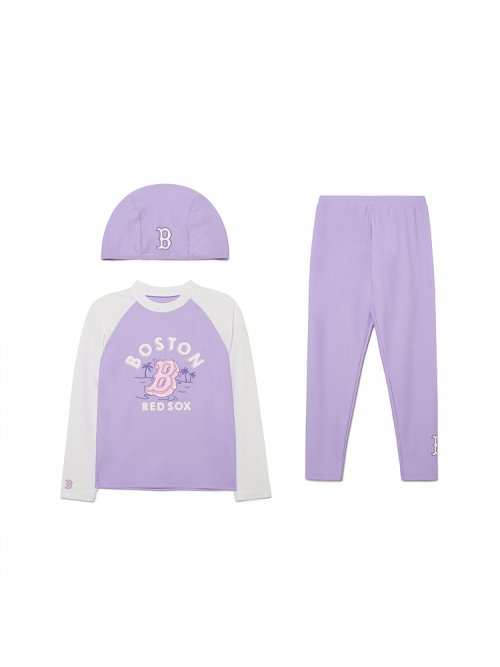 엠엘비 키즈(MLB KIDS) 라이크 래쉬가드 세트 BOS (Lavender) - 사이즈 & 후기 | 무신사