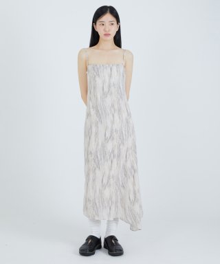 노이아고(NOIAGO) NOI904 언발 맥시 원피스 (베이지)