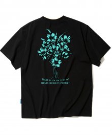 FLOWER BUNDLE GRAPHIC 티셔츠 - 블랙