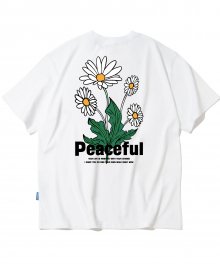 PEACEFUL DAISY BUNDLE GRAPHIC  티셔츠 - 화이트
