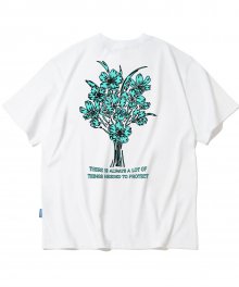 FLOWER BUNDLE GRAPHIC 티셔츠 - 화이트