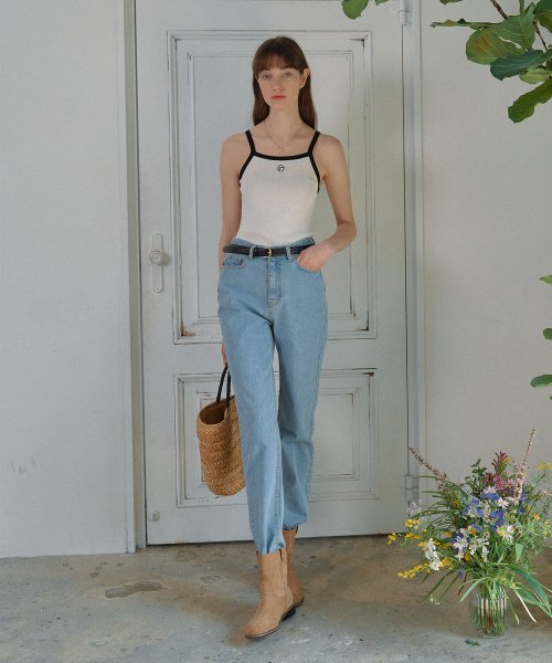 ROLAROLA★大人気★ROLA TAPERED FIT DENIM 로라로라(ROLAROLA) ROLA TAPERED FIT DENIM LIGHT BLUE