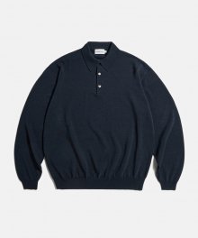 Knitted Polo Shirts Navy