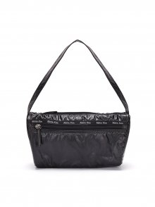 GLOSSY TOTE BAG IN BLACK