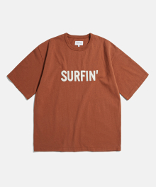 Surfin Heavyweight Tee Burnt Orange