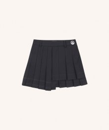 W ASYMMETRY HEM-LINE HG LOGO POINT PLEATS SKIRT HP1SE76F