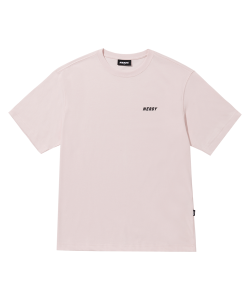 MUSINSA | NERDY Essential Short Sleeve T-Shirt (23SS) Pink