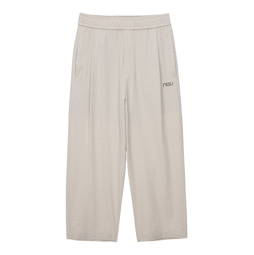 Брюки 8/4 из сирсакера, Light Beige
