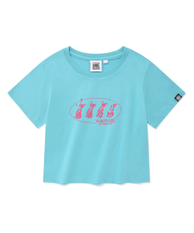 VSW Crop Cat T-Shirts Neon Blue