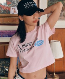 VSW Crop Youth T-Shirts Pink