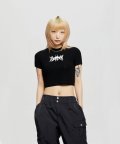 GOTTER BIG LOGO CROP T-SHIRT_BK