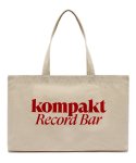 콤팩트 레코드 바(KOMPAKT RECORD BAR) KRB Logo Tote Bag - White