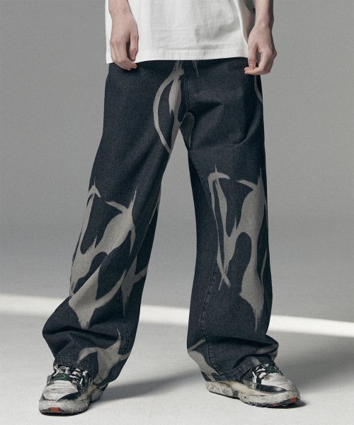 【NOT4NERD】Circle N Denim Pants ★韓国発 NOT4NERD】Circle N Denim Pants ☆韓国発 (NOT4NERD/パンツ