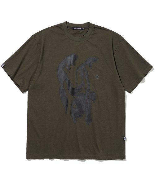 Tシャツ・カットソー NOT4NERD Burn up TShirts Khaki TS-074KH 낫포너드(NOT4NERD) Burn up T-Shirts - Khaki - 사이즈 & 후기