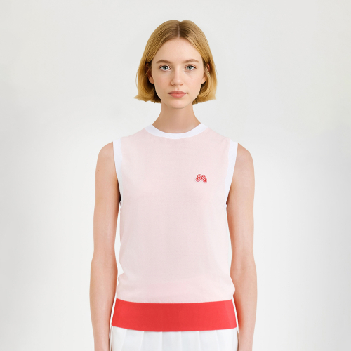 flimsy Round Vest_L/розовый